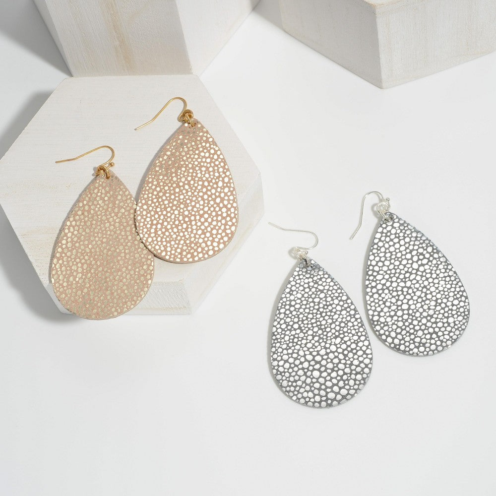 
                  
                    Frankie Animal Print Teardrop Earrings.
                  
                