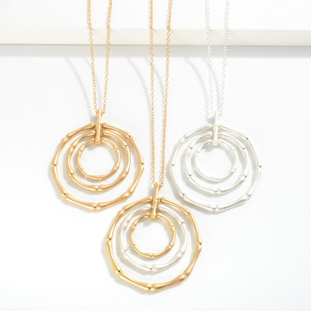 
                  
                    Bevin Two-Tone Pendants Necklace
                  
                