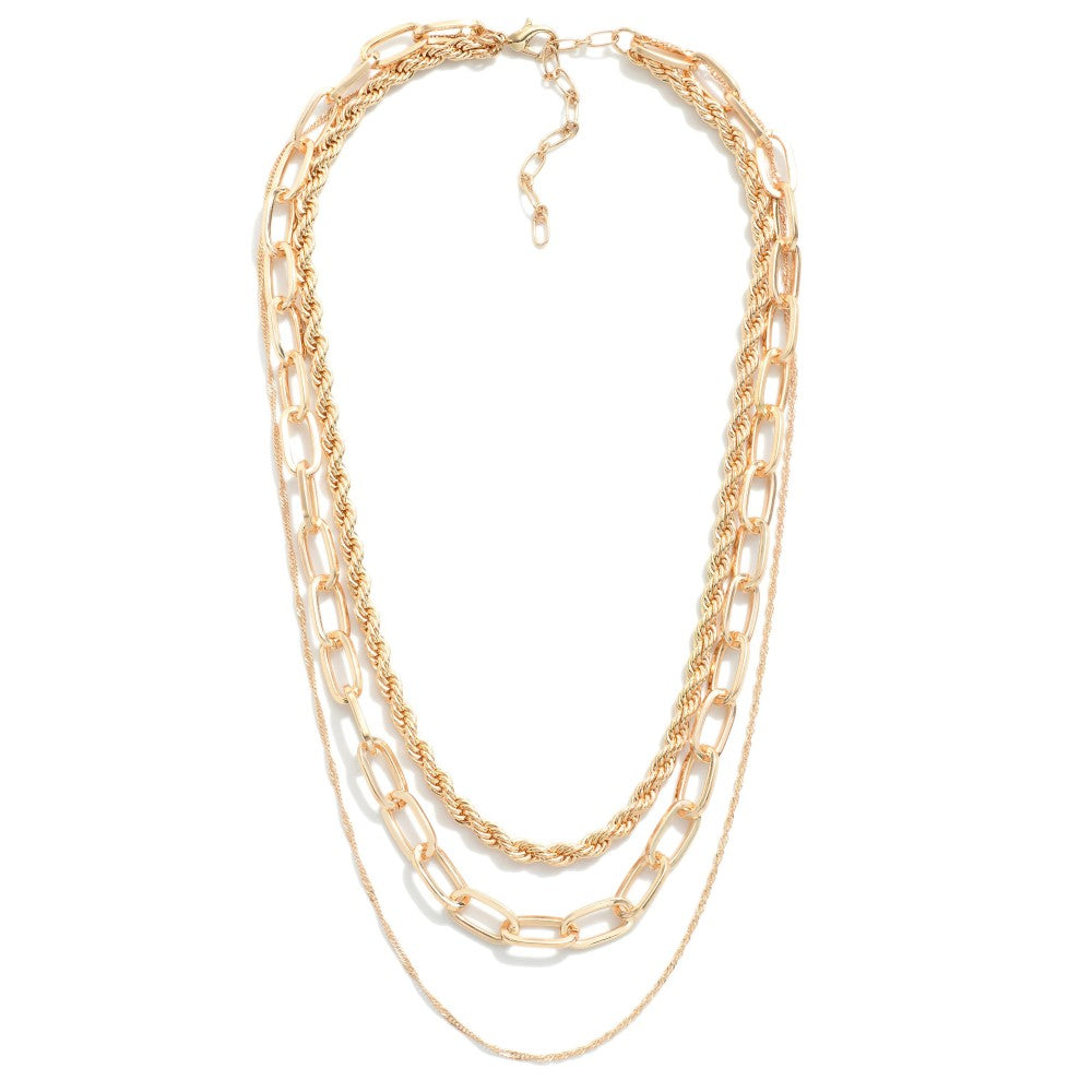 Julie Layered Chain Link Necklace