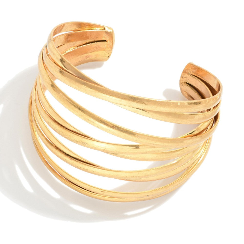 Lucinda Criss Cross Cuff Bracelet