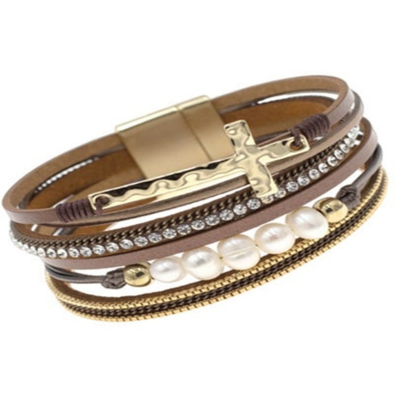 
                  
                    Cindi Brown Leather Bracelet
                  
                